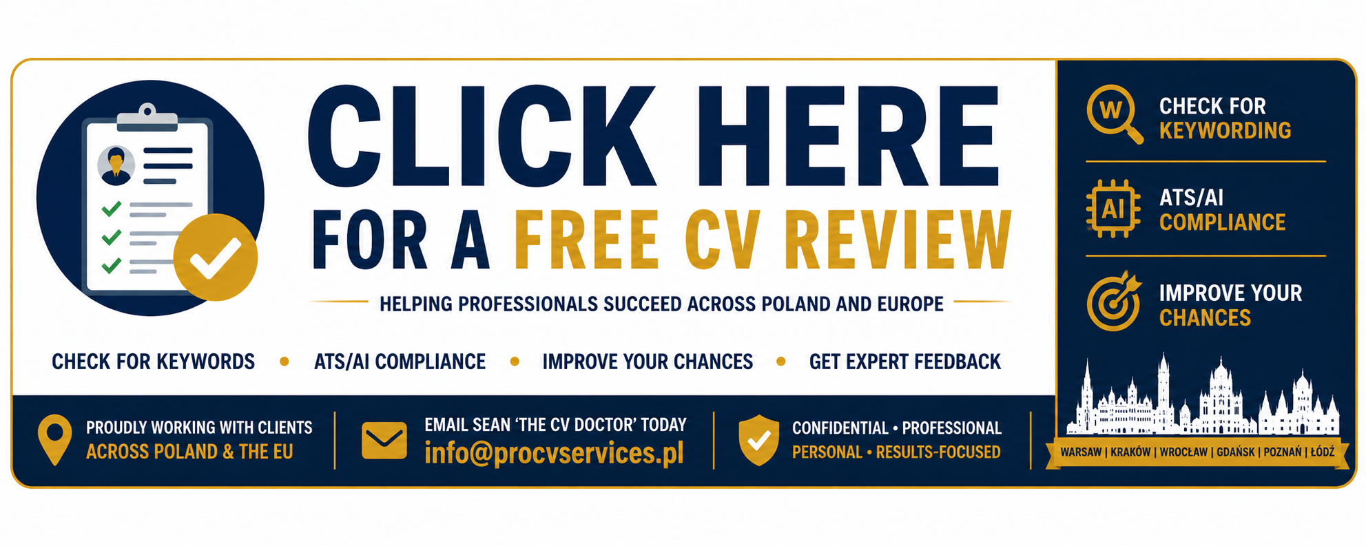 Free CV Review Poland | The CV Doctor